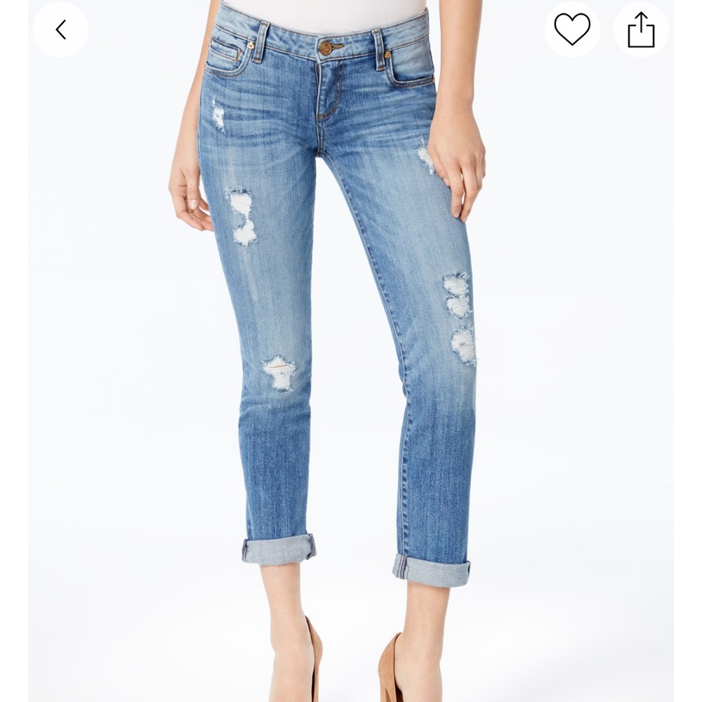 NWOT: Kut from the Kloth Katy Ripped Boyfriend Jeans - Womens